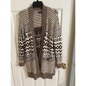 Cozy Vibe Alert! American Eagle Outfitters Longline Fair Isle Cardigan Sweater S